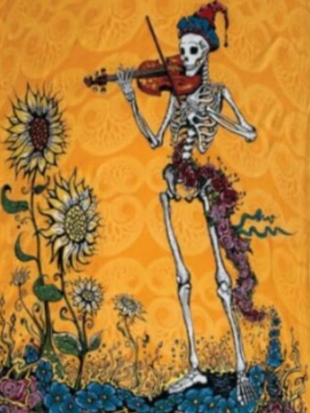 Grateful Dead Let It Grow Tapestry ~ by Mike DuBois ~ 30" x 45" ~ Brand New!
